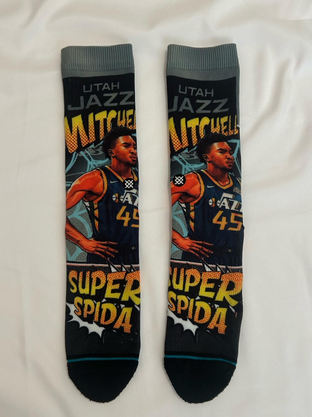 Stance Donovan Mitchell Utah Jazz Super Spider Crew Socks